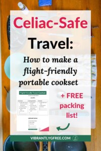 Flight-friendly Celiac Travel Cooking Kit