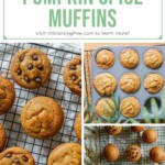 Three overhead images of different batches of amazing paleo and gluten free pumpkin muffins to show how easy it is to reproduce this perfect soft texture!