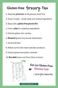 Gluten-free Grocery List Tips Summary