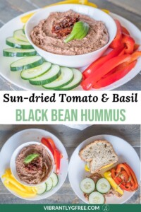 Black Bean Hummus Recipe Pin 2