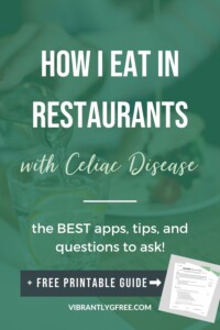 Celiac Friendly Restaurants Pin 5