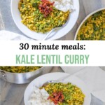 Kale Lentil Curry Recipe Pin 2