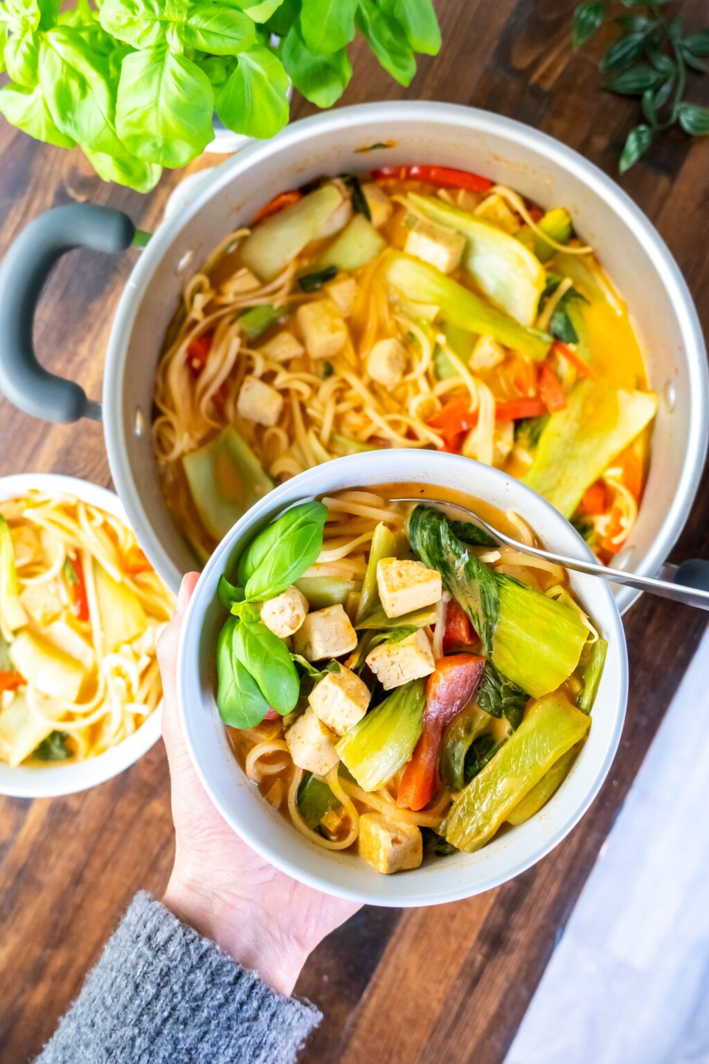 Easy Thai Coconut Curry Soup with Tofu or Chicken Vibrantly GFree