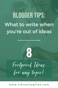 Blogging Ideas PIN 3