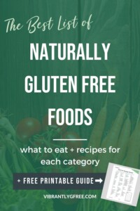 List of Naturally Gluten Free Foods Pin 5