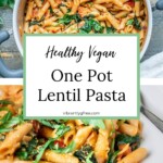 One Pot Lentil Pasta PIN 3