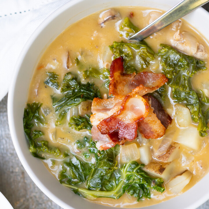 Classy DairyFree Zuppa Toscana in one pot with clean ingredients