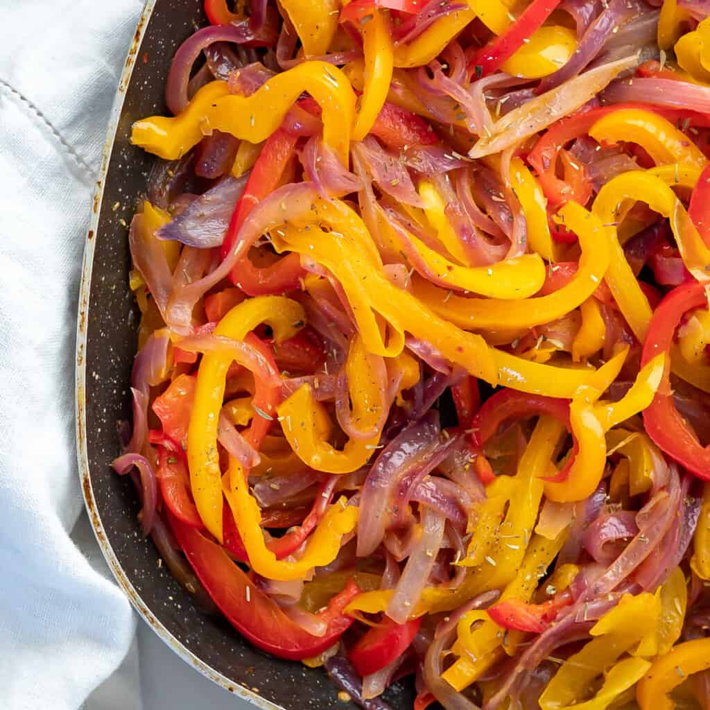 Sautéed Peppers and Onions Vibrantly GFree