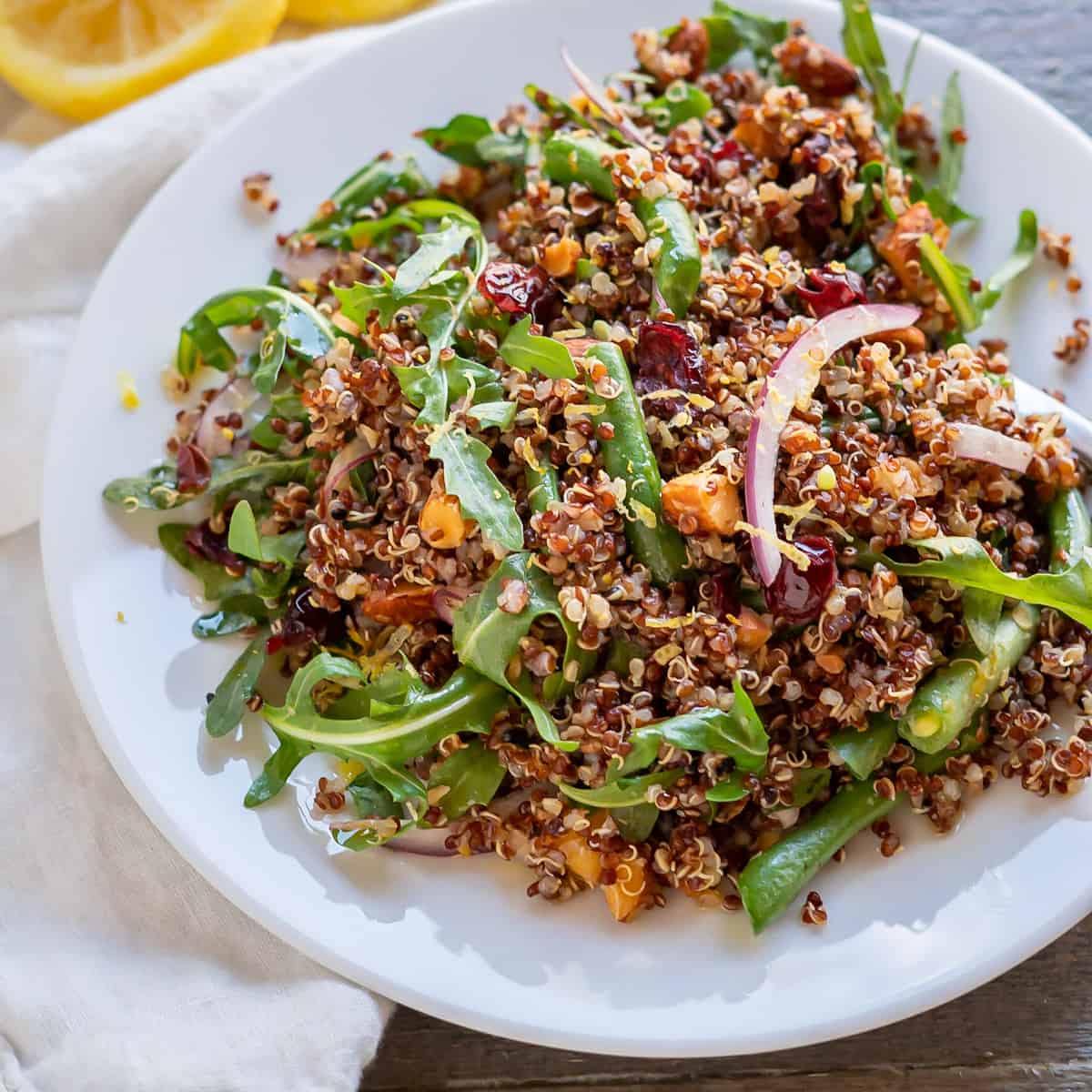Zesty Arugula Quinoa Salad Vibrantly GFree