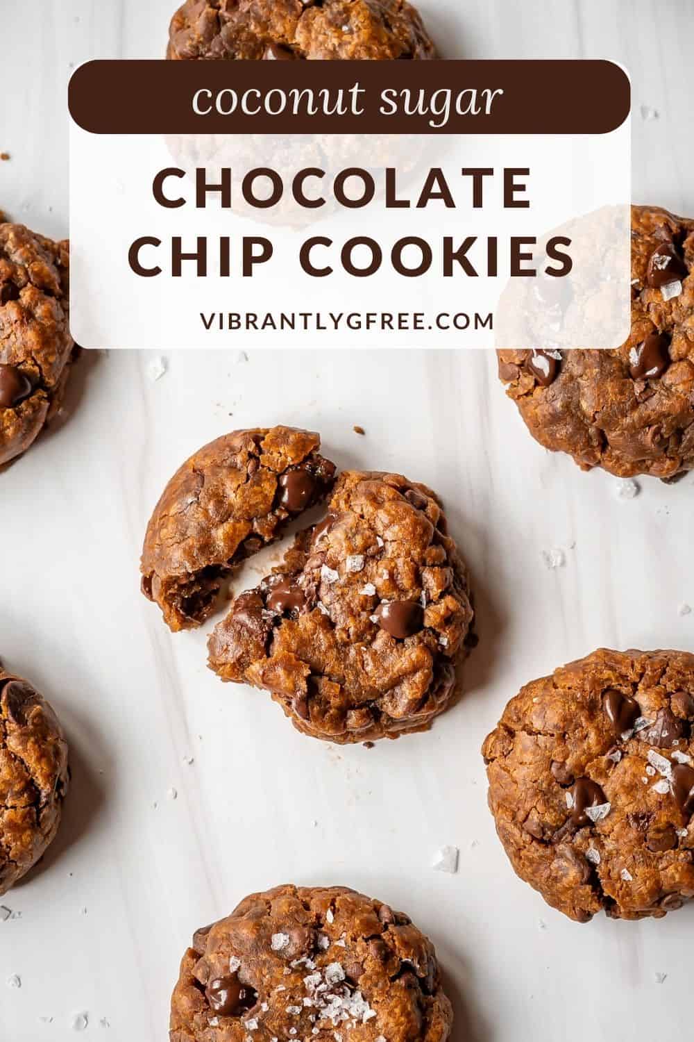 Coconut Sugar Chocolate Chip Cookies (GF + V) Vibrantly GFree
