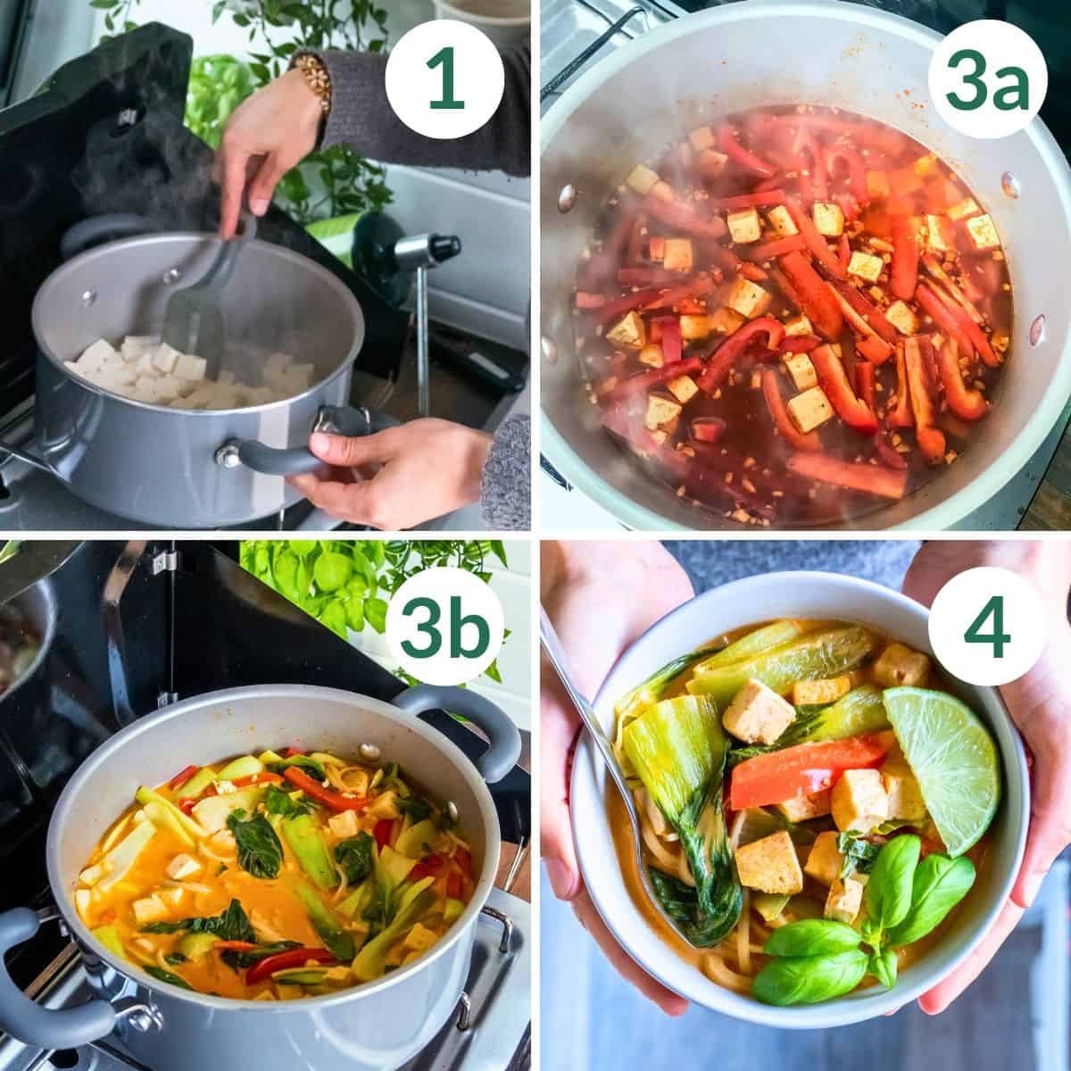 How to make Coconut Tofu Soup with tofu in 4 easy steps.