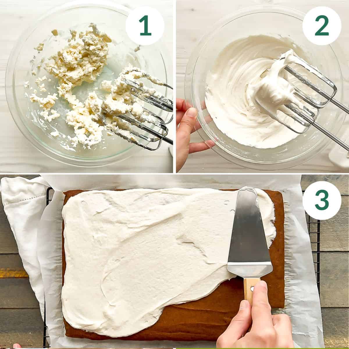 How to make dairy-free cream cheese frosting in 3 easy steps.